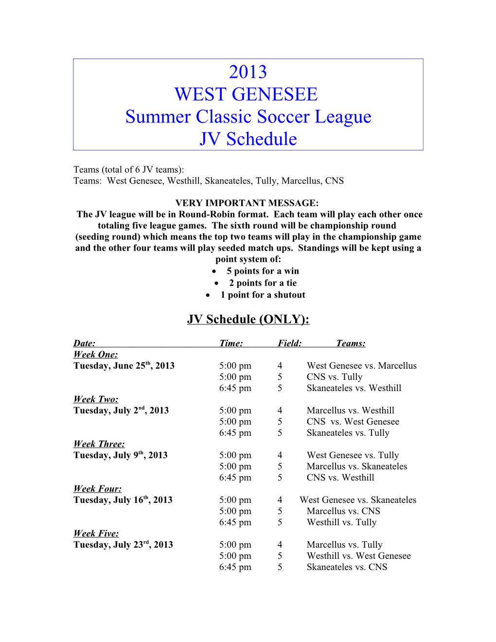 West Genesee High School
