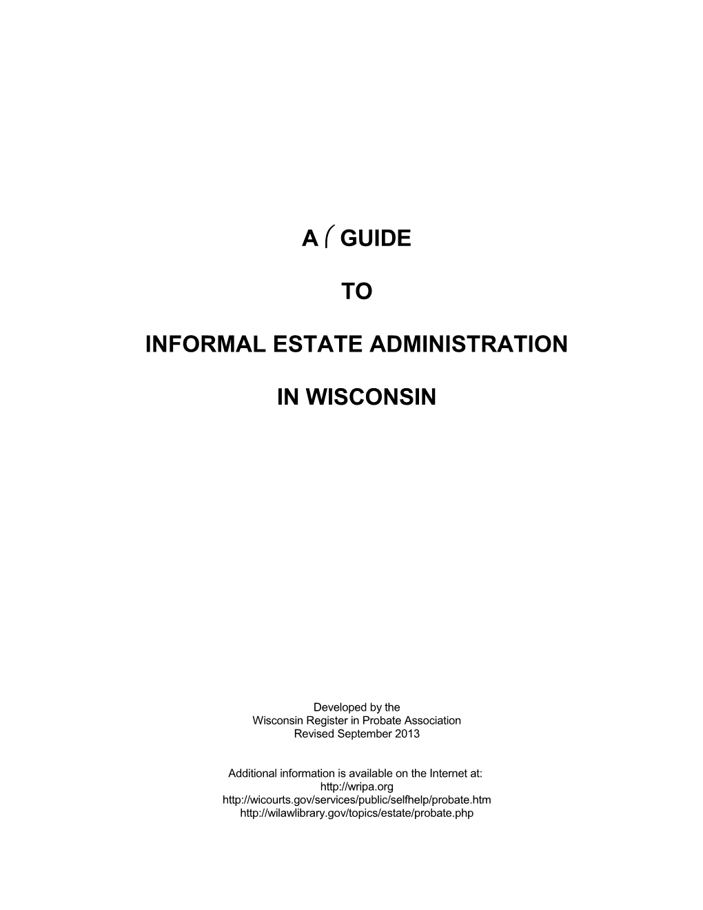 Informal Estate Administration