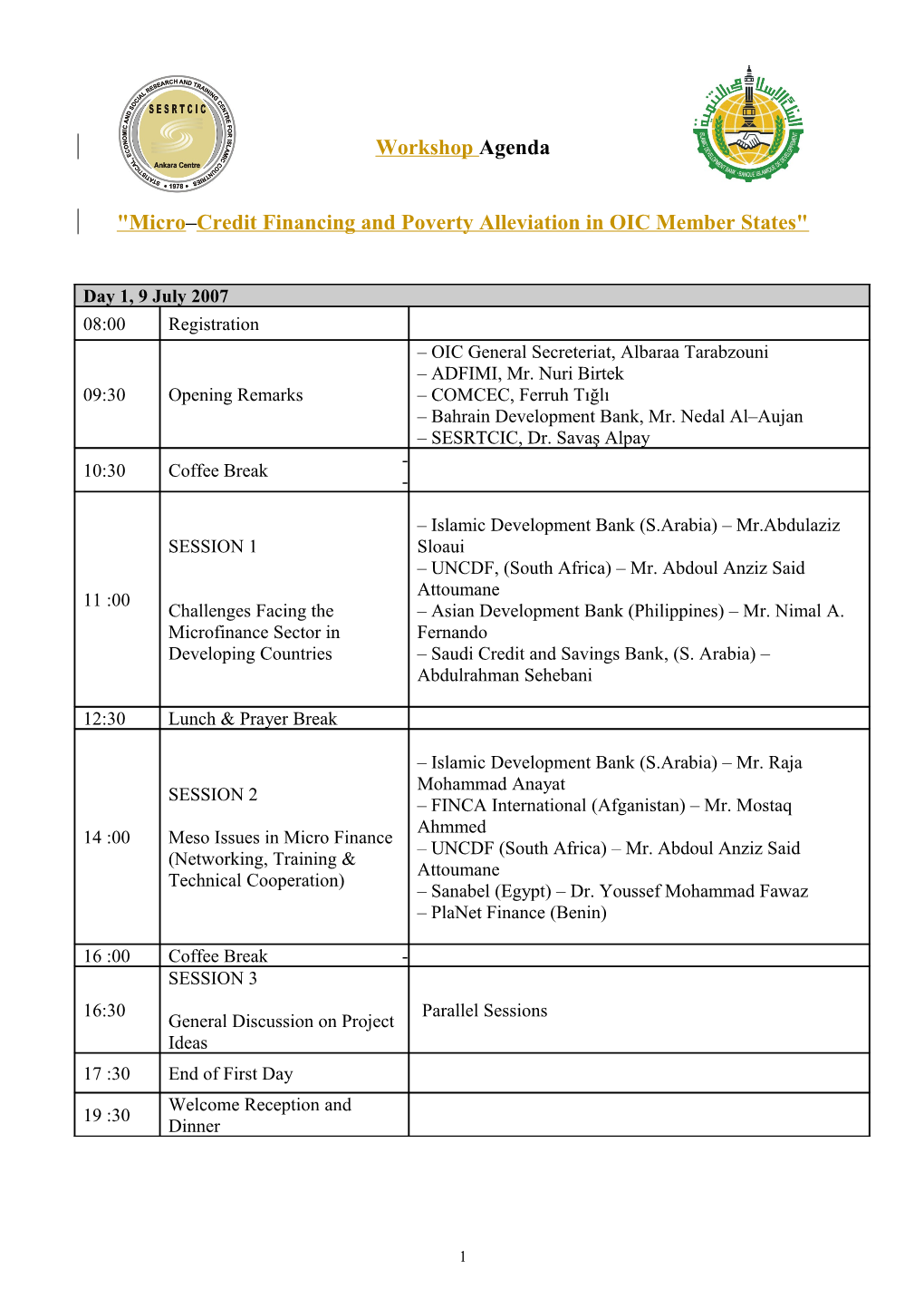 Micro Credit Financing and Poverty Alleviation in OIC Member States