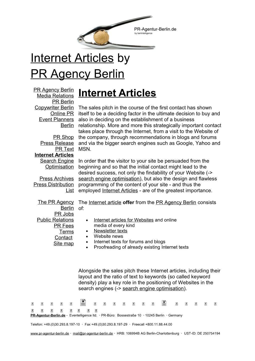 Internet Articles By