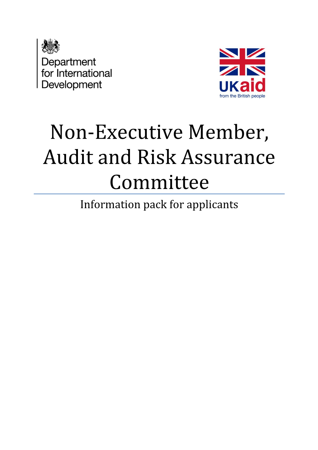 Non-Executive Member, Audit and Risk Assurance Committee