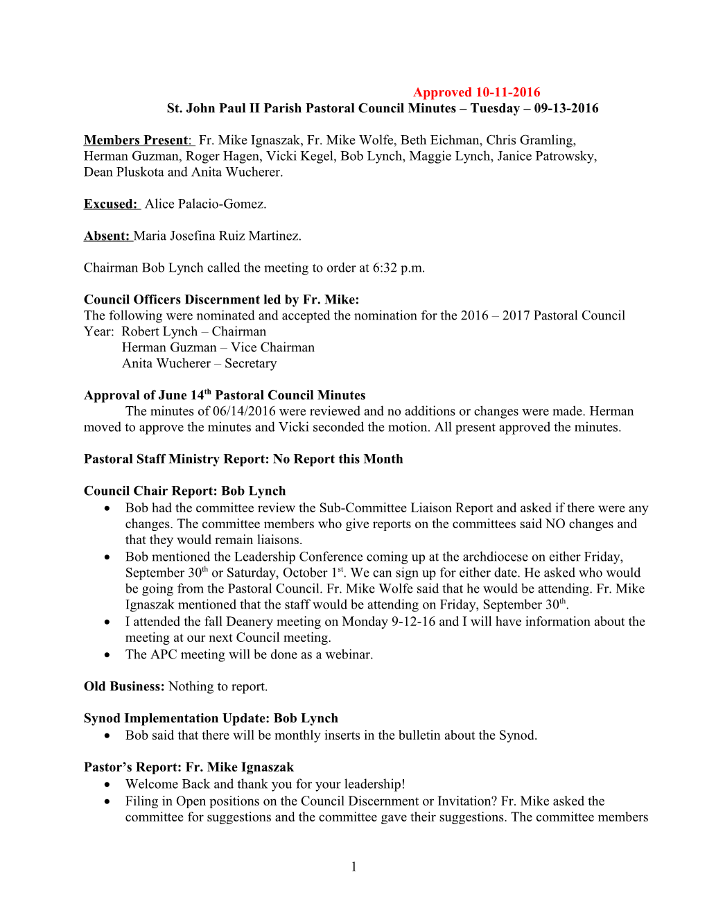 BJPII Administrative Finance Meeting Minutes 12/7/11