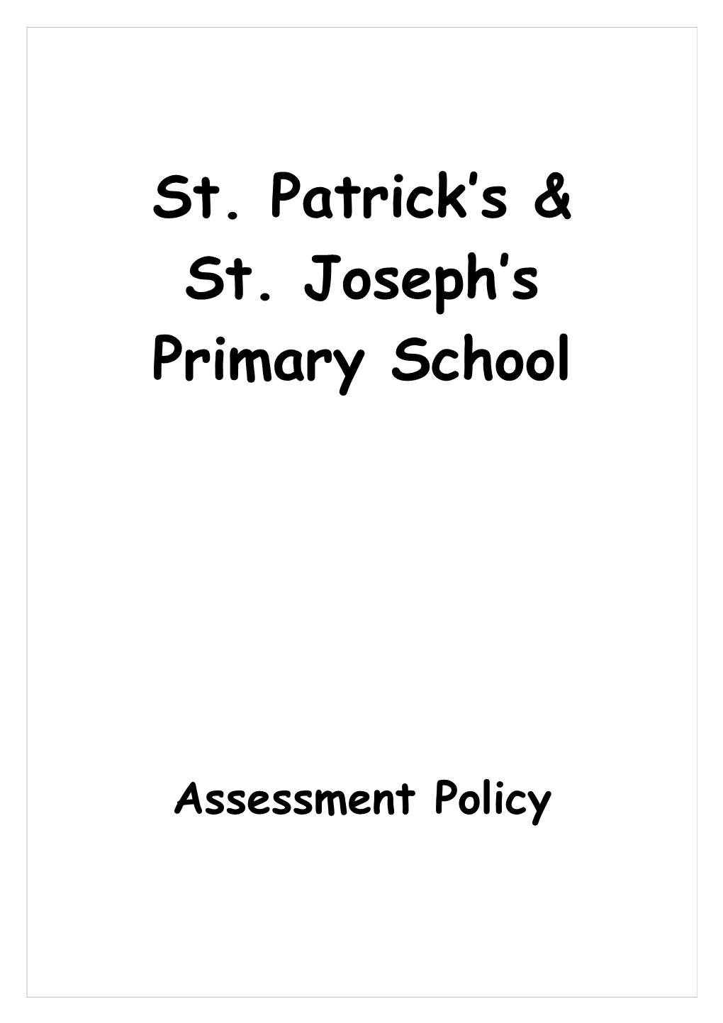 St. Patrick S & St. Joseph S Primary School