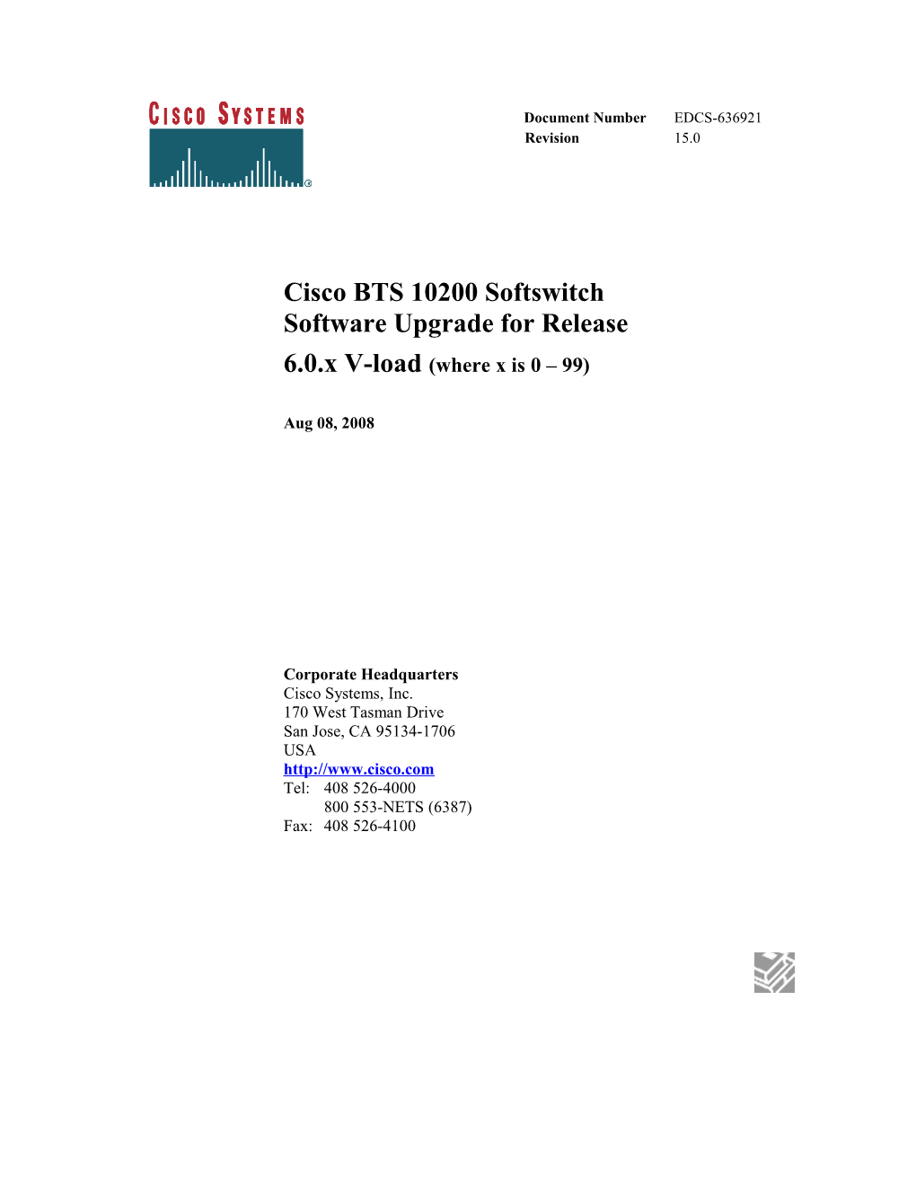 Chapter 1: Scenario 1: Fallback Procedure When EMS Side B and CA/FS Side B Have Been Upgraded