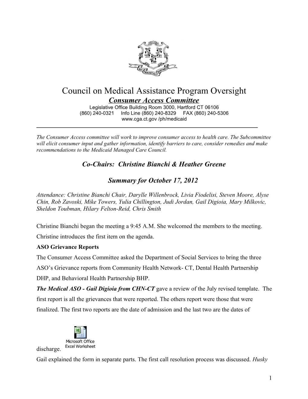 Council on Medical Assistance Program Oversight