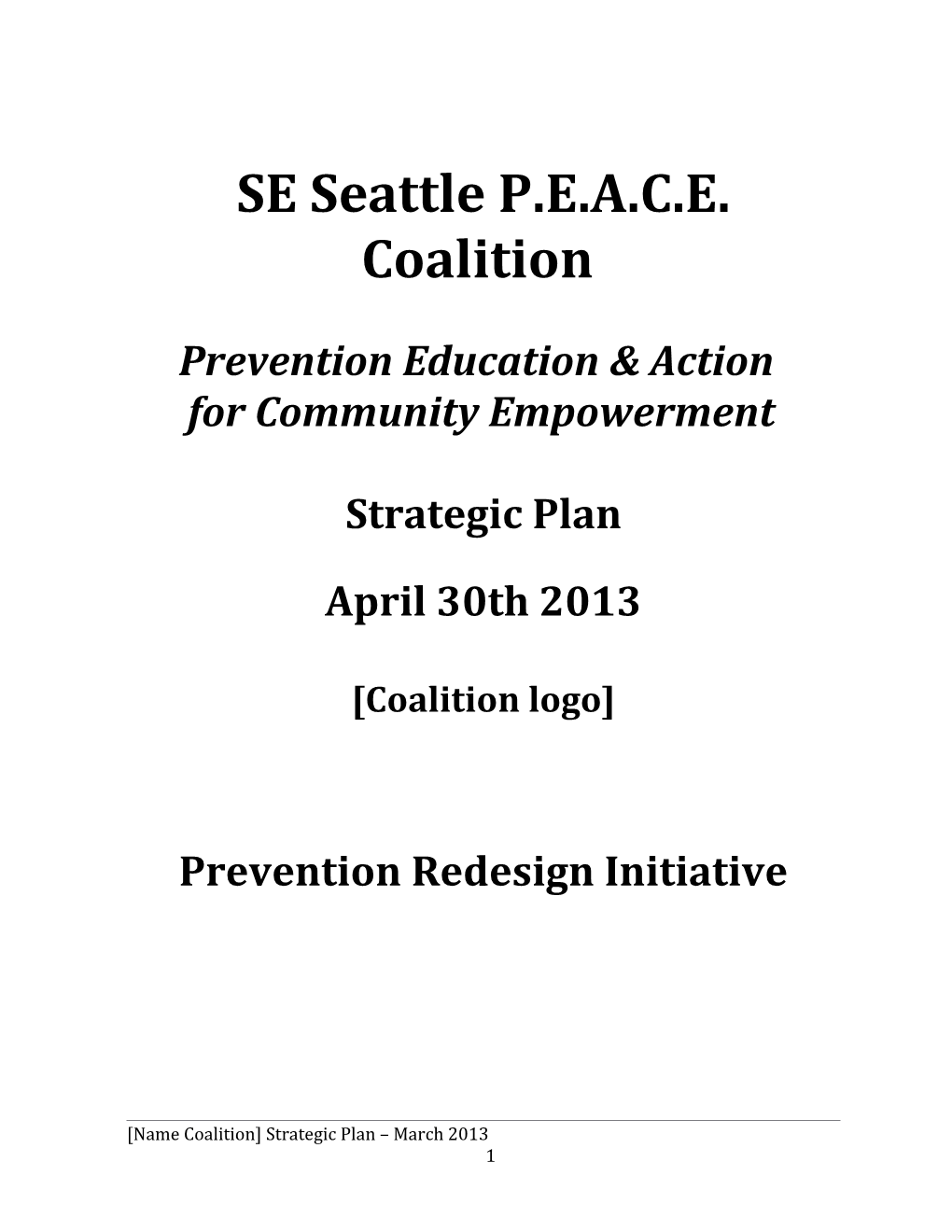 SE Seattle P.E.A.C.E. Coalition