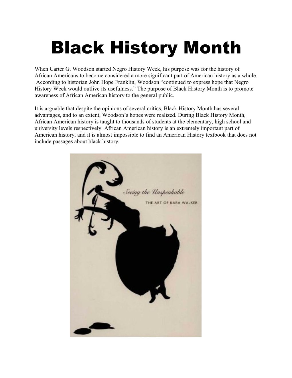 Black History Month