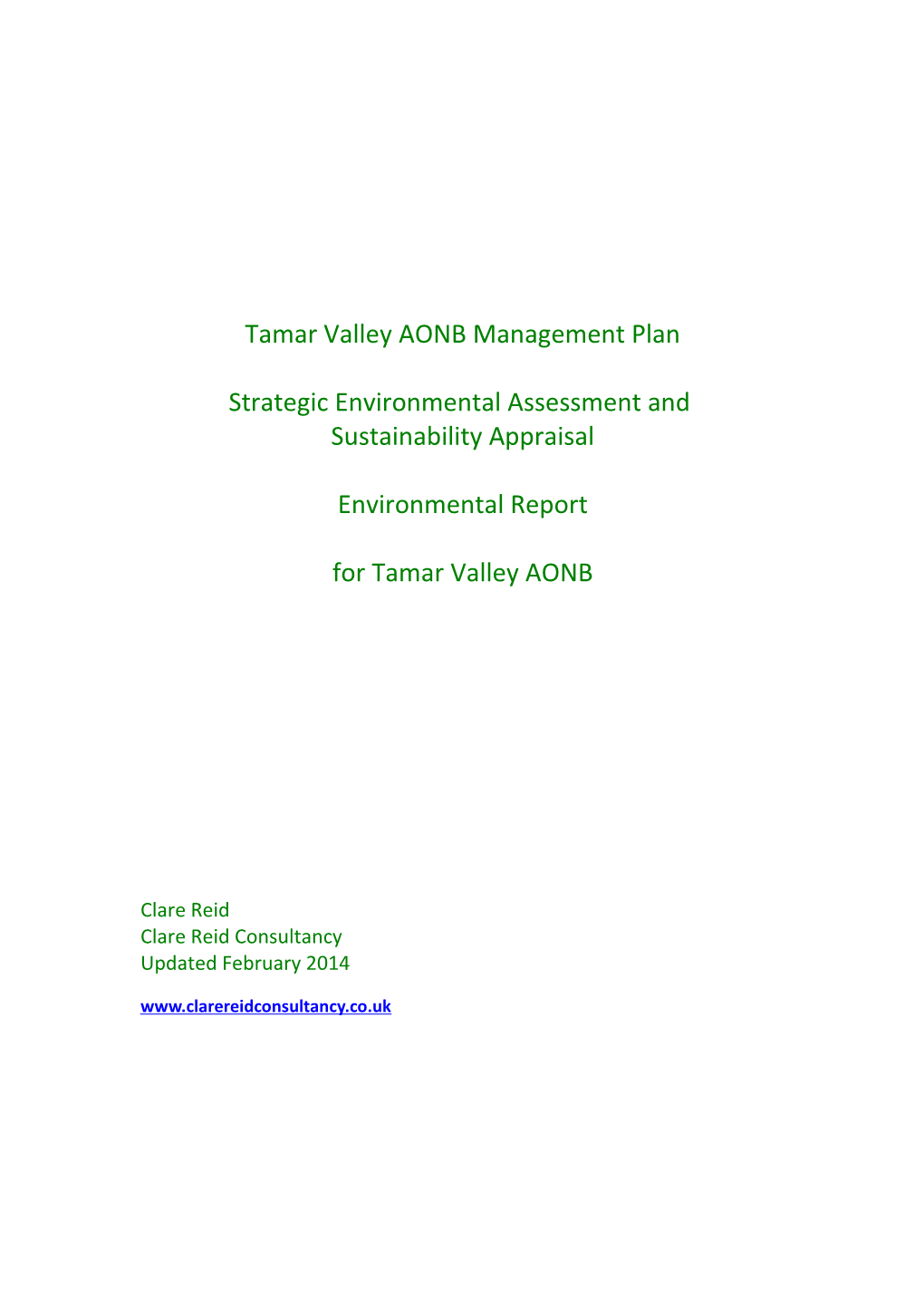 Draft Environmental Report