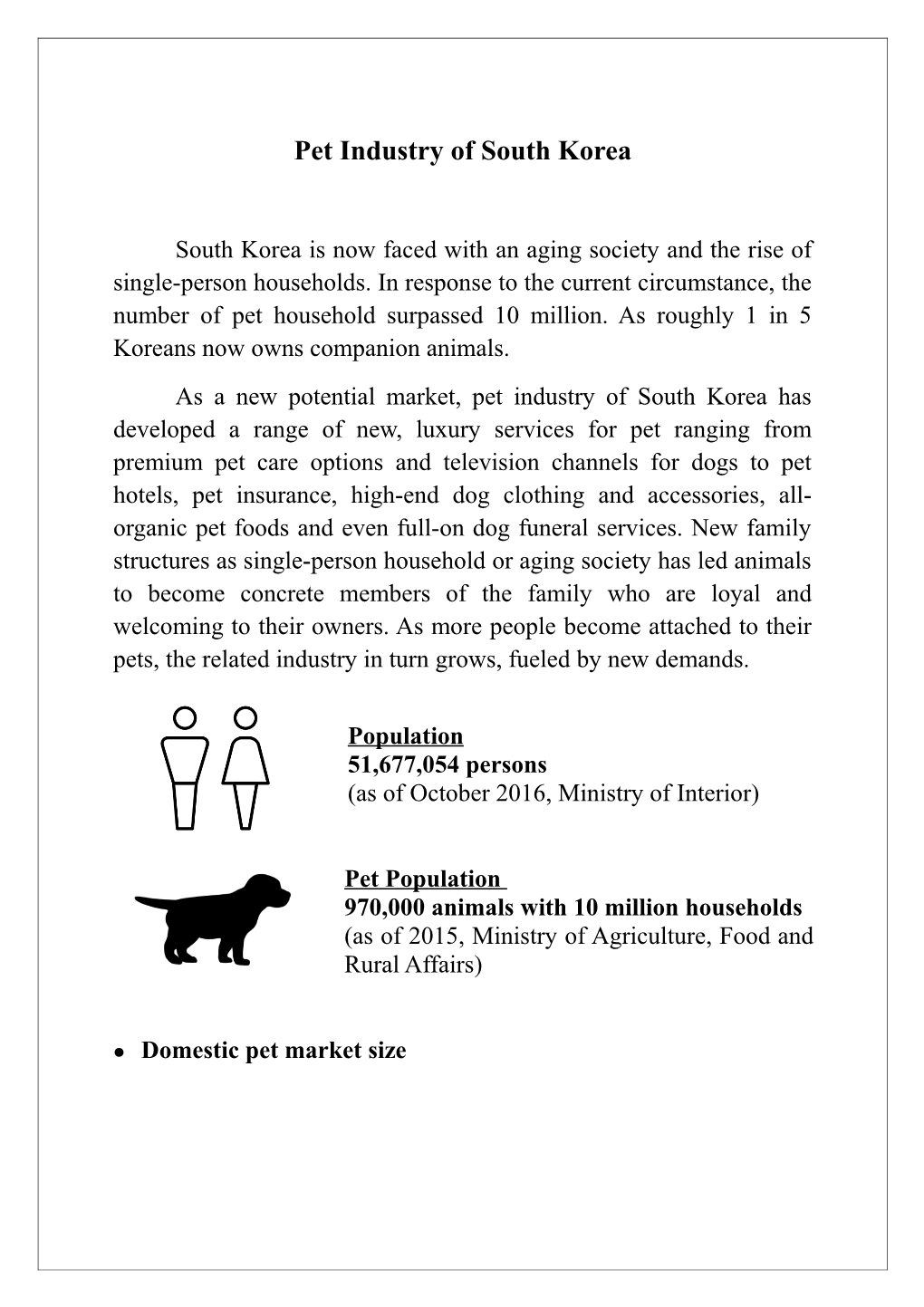 Pet Industry of South Korea