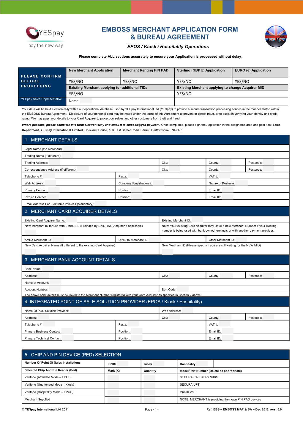 EMBOSS Bureau Agreement