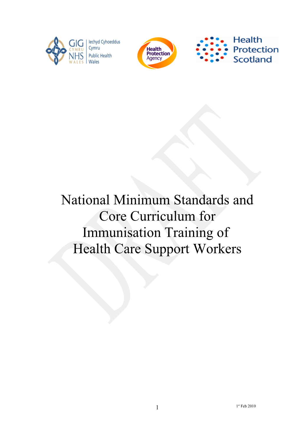 National Minimum Standards and Core Curriculum For