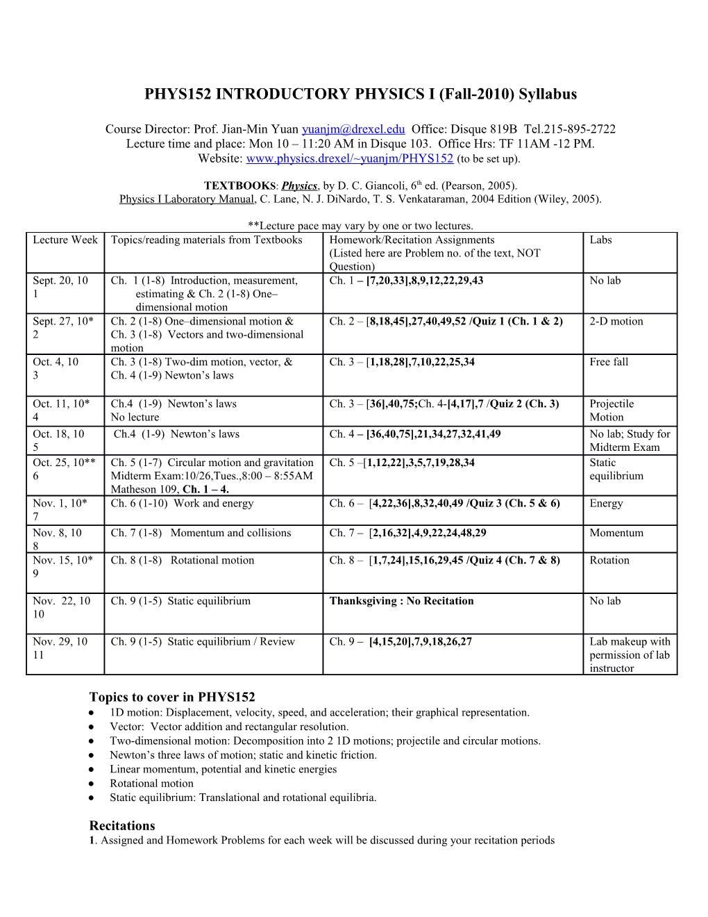 Tdec-111 Physical Foundations of Engineering-I ( Win