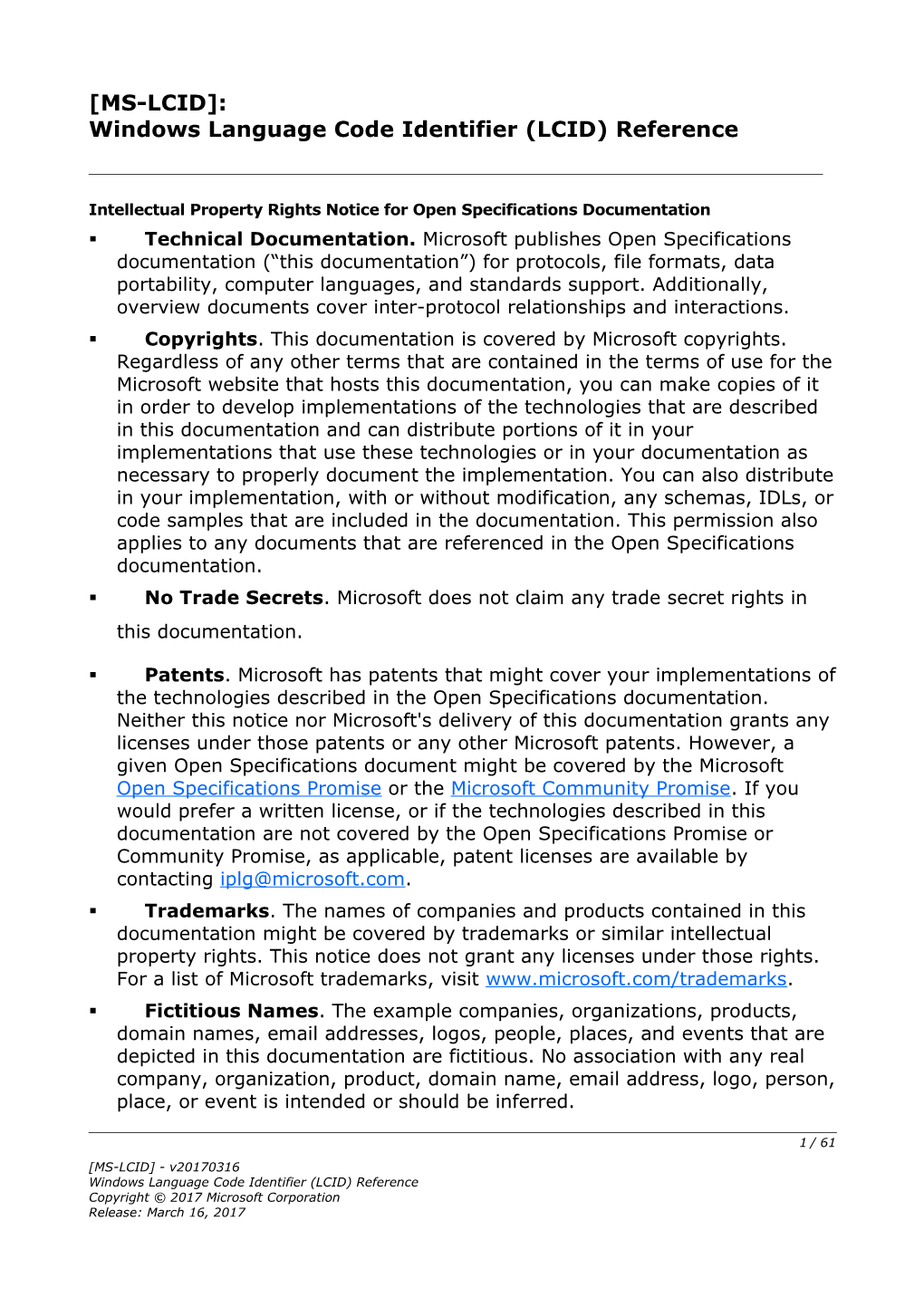 Windows Language Code Identifier (LCID) Reference s1