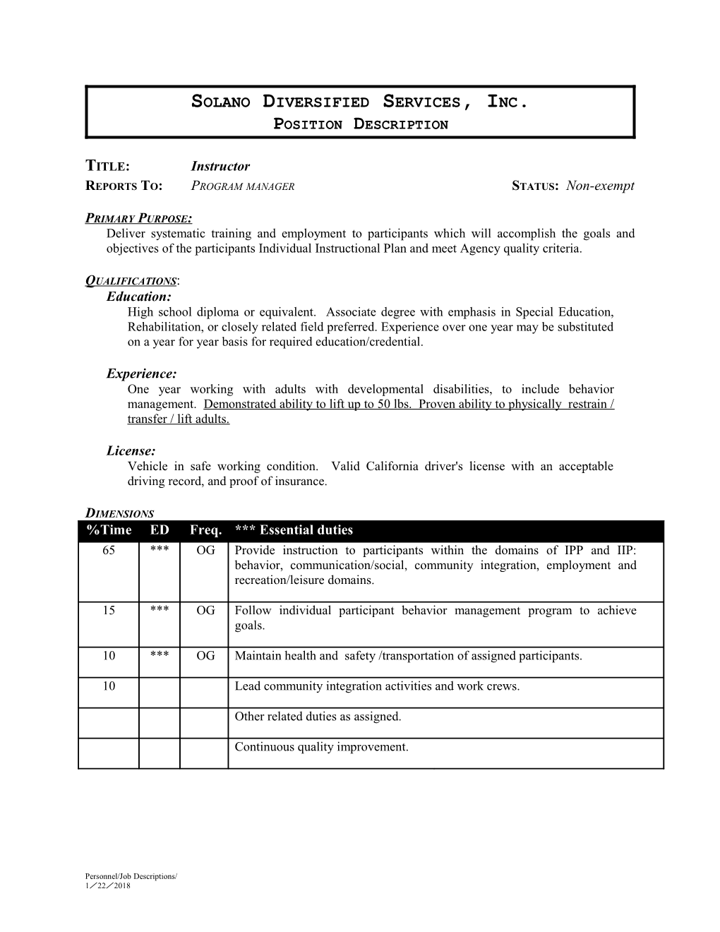 Solano Diversified Services, Inc s1