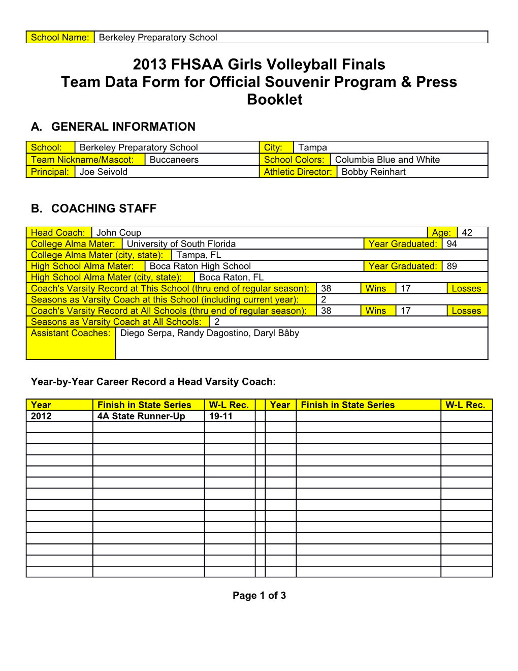 Team Data Form for Official Souvenir Program & Press Booklet s5