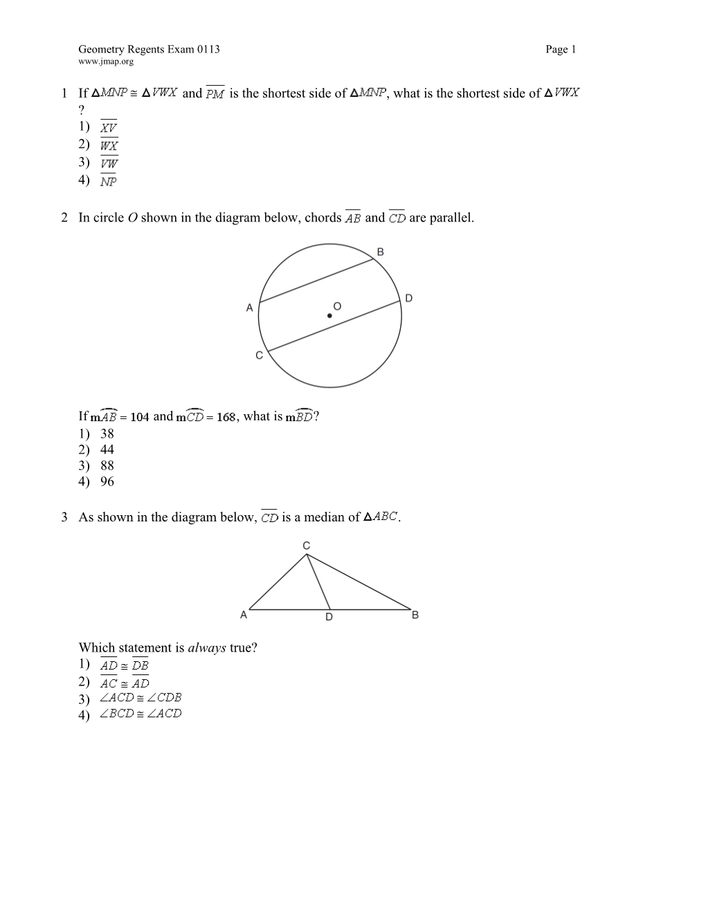 Geometry Regents Exam 0113 Page 12