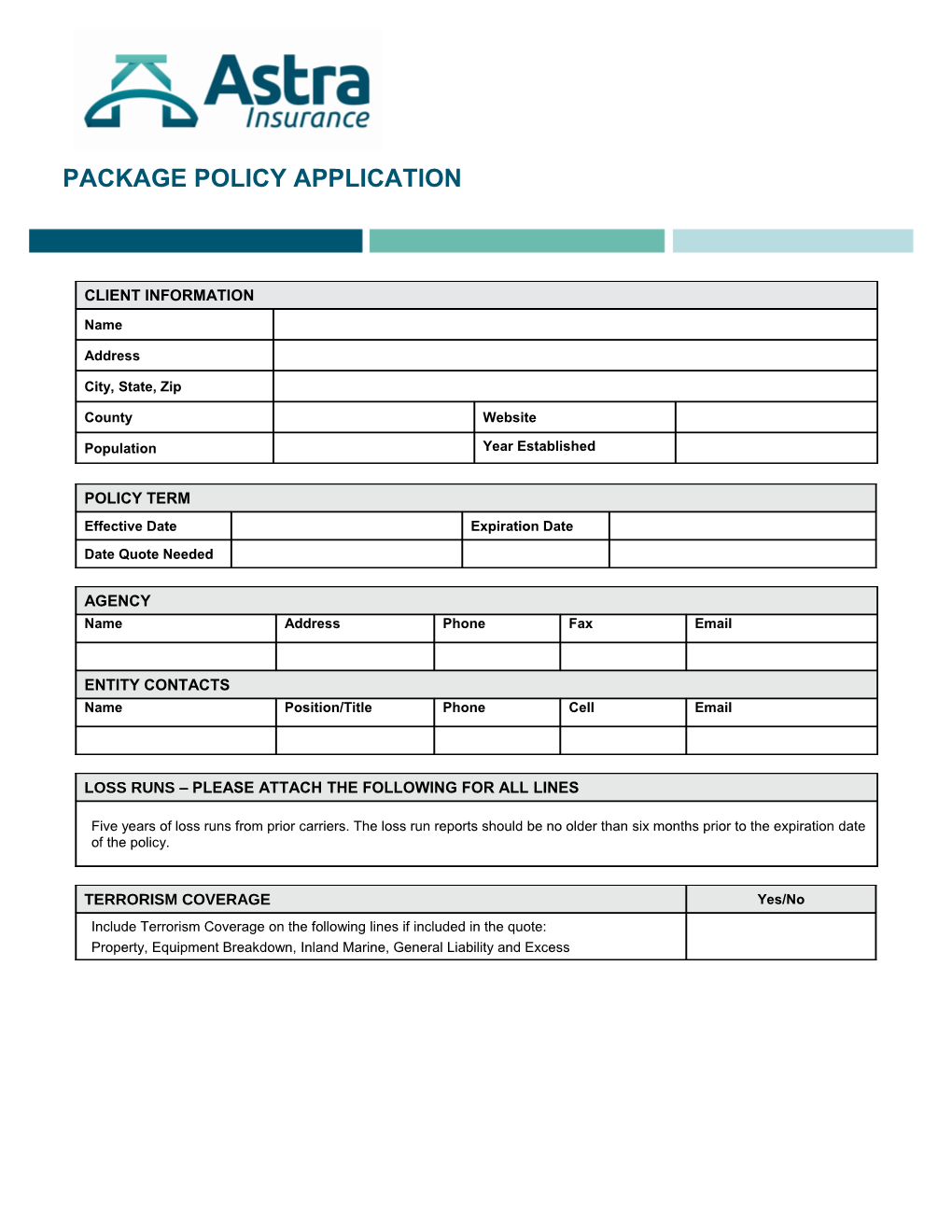 Property Exposures and Schedules