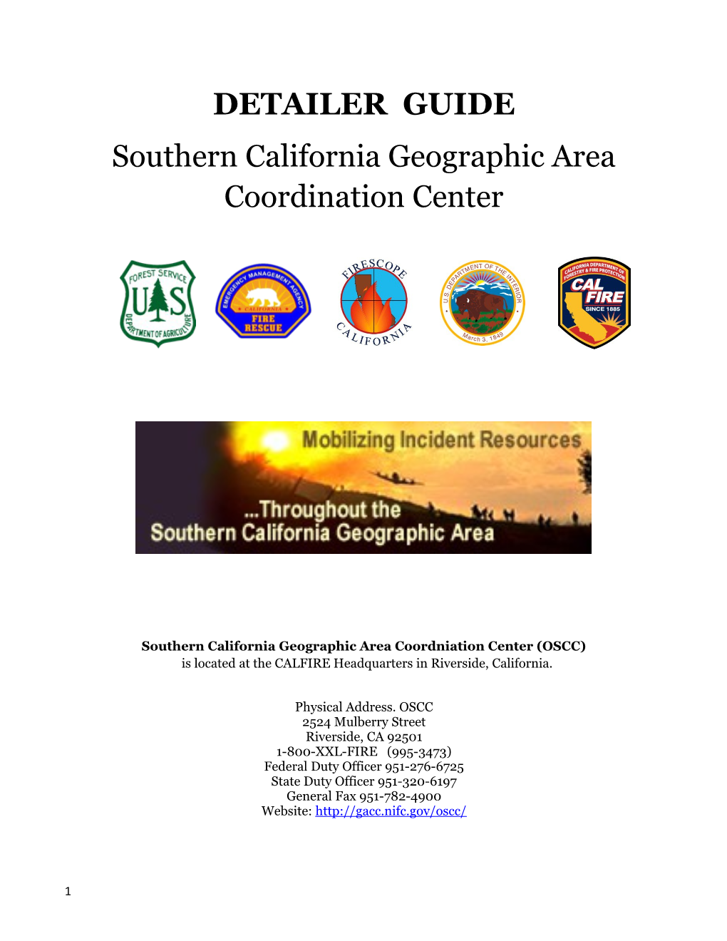 Southern California Geographic Area Coordination Center
