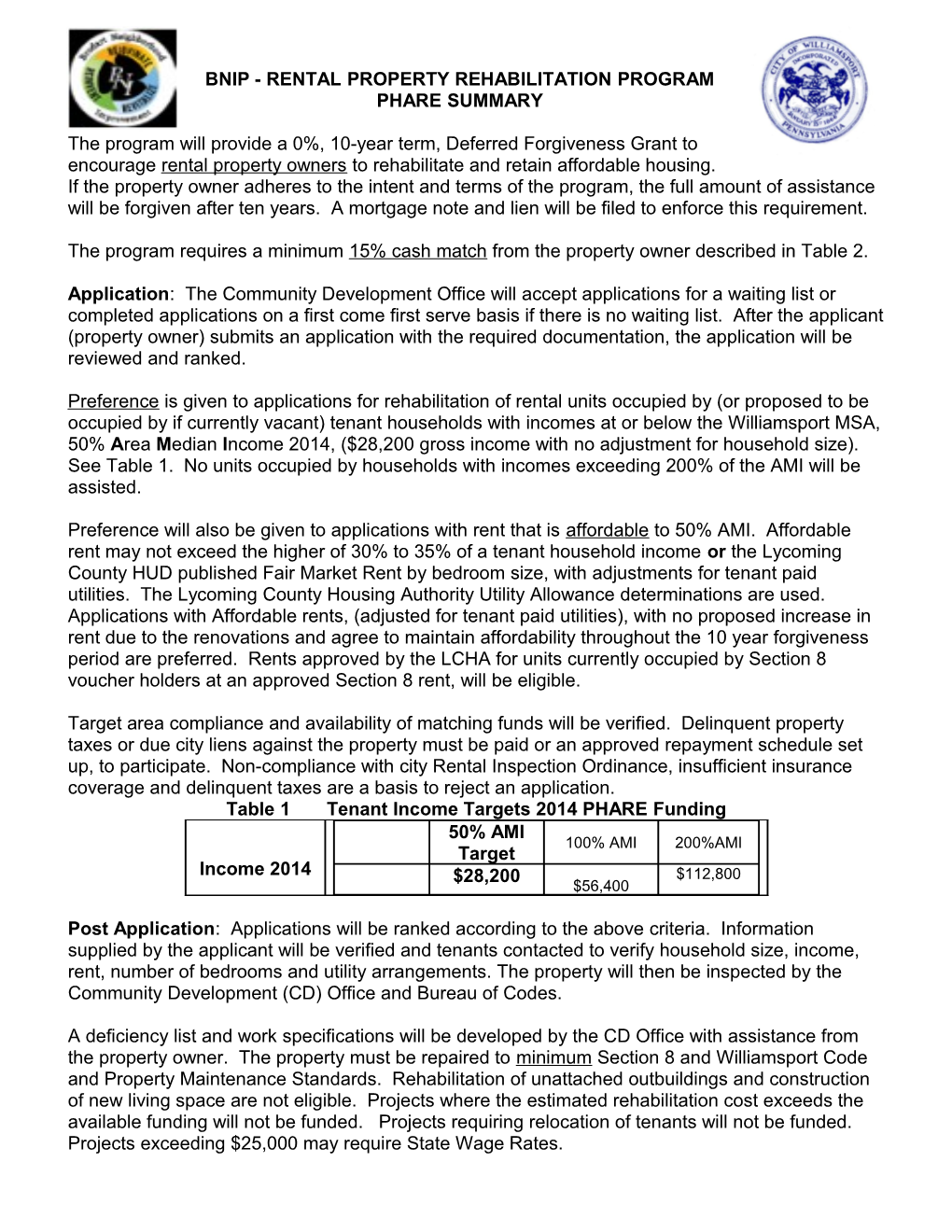 Bnip - Rental Property Rehabilitation Program