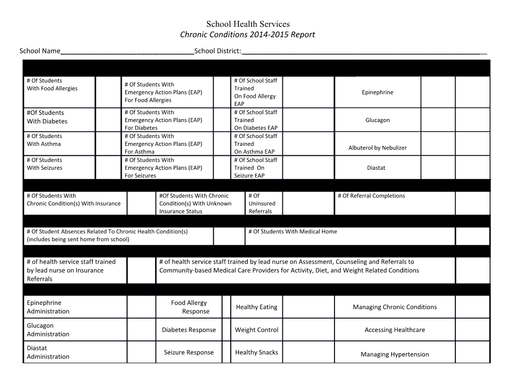 Missouri Dpeartment of Health and Senior Services