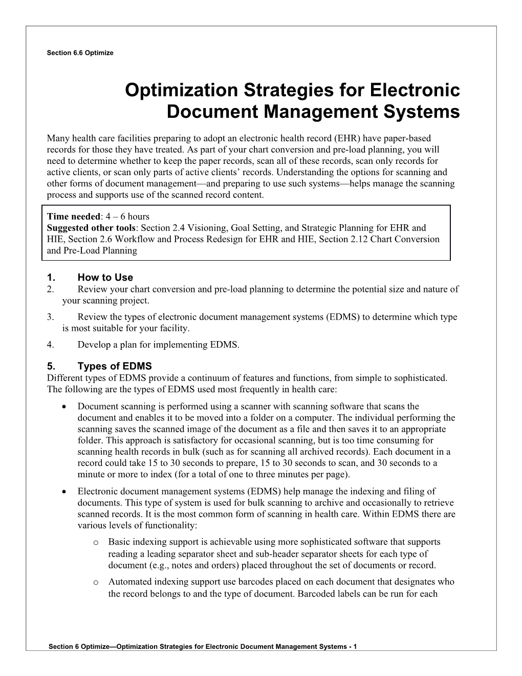 6 Optimization Strategies for Electronic Document Mangement Systems
