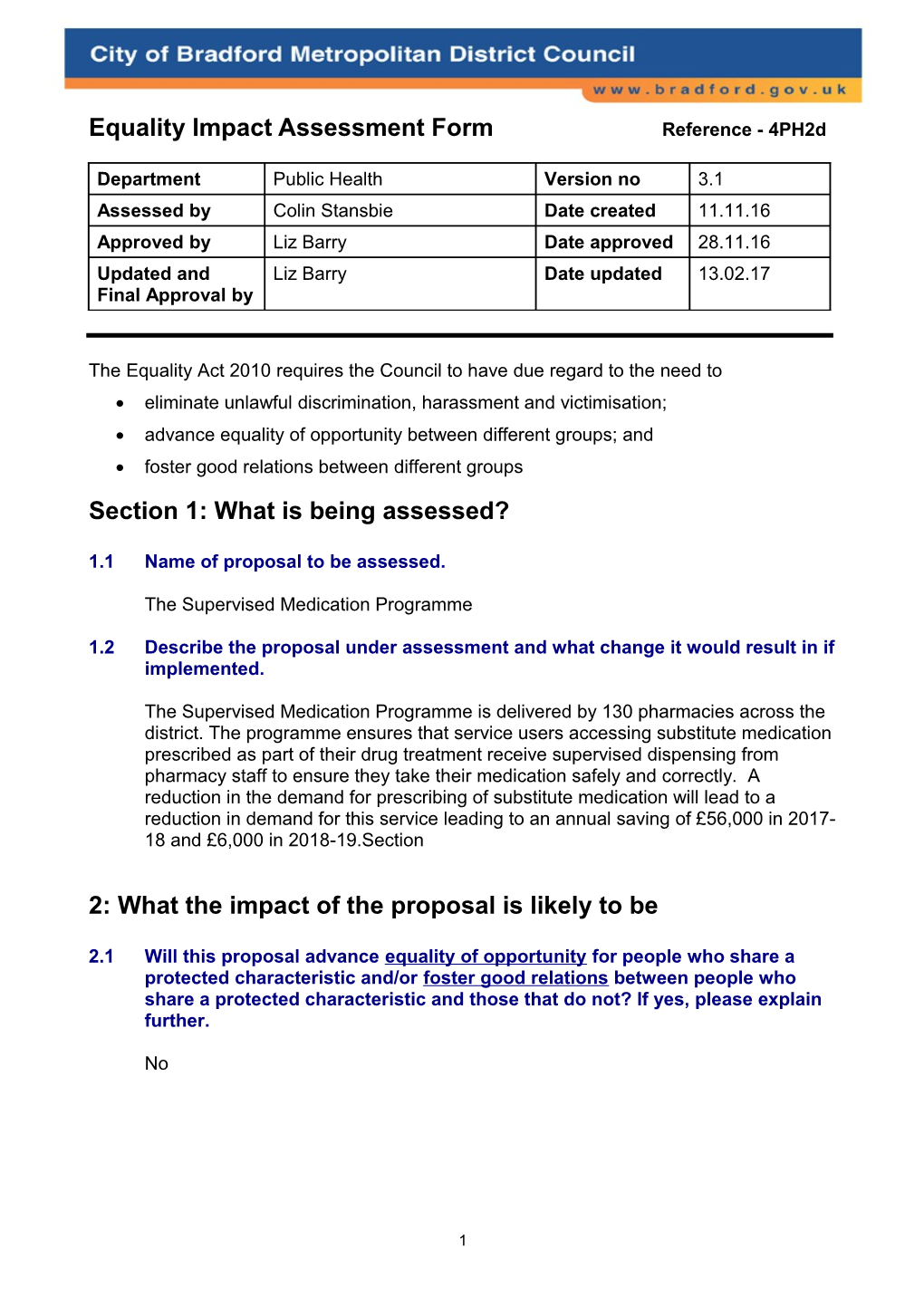 EIA Form Template