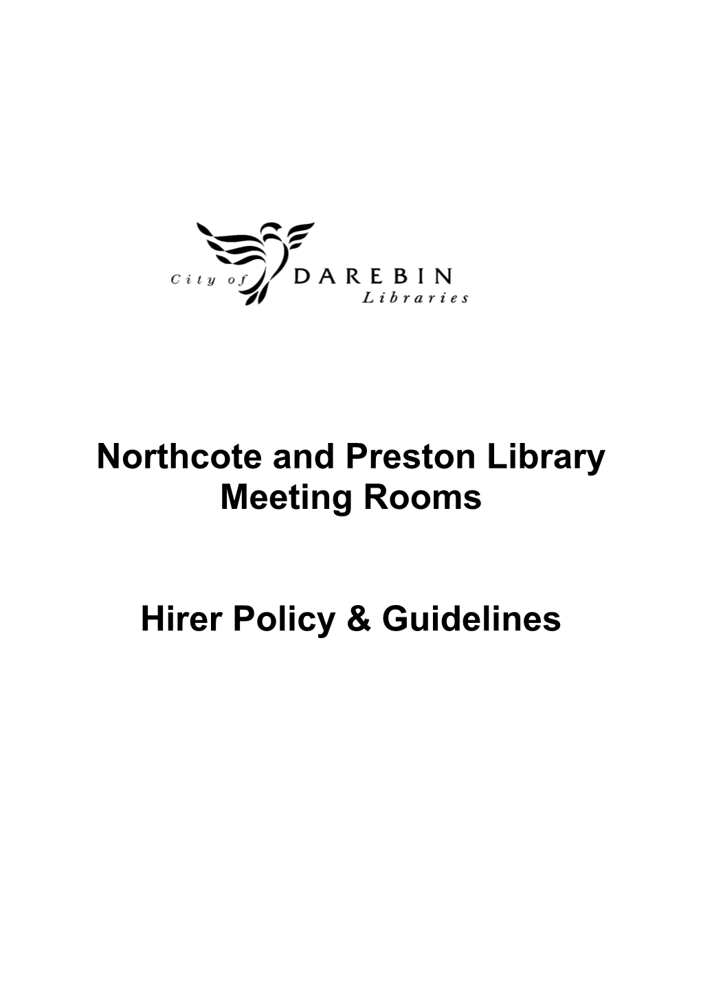 Northcote and Preston Library Meeting Rooms