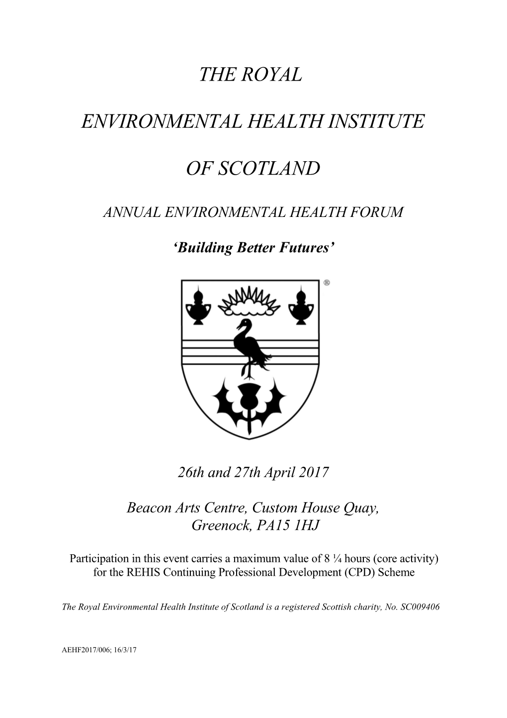 Annual Environmental Health Forum