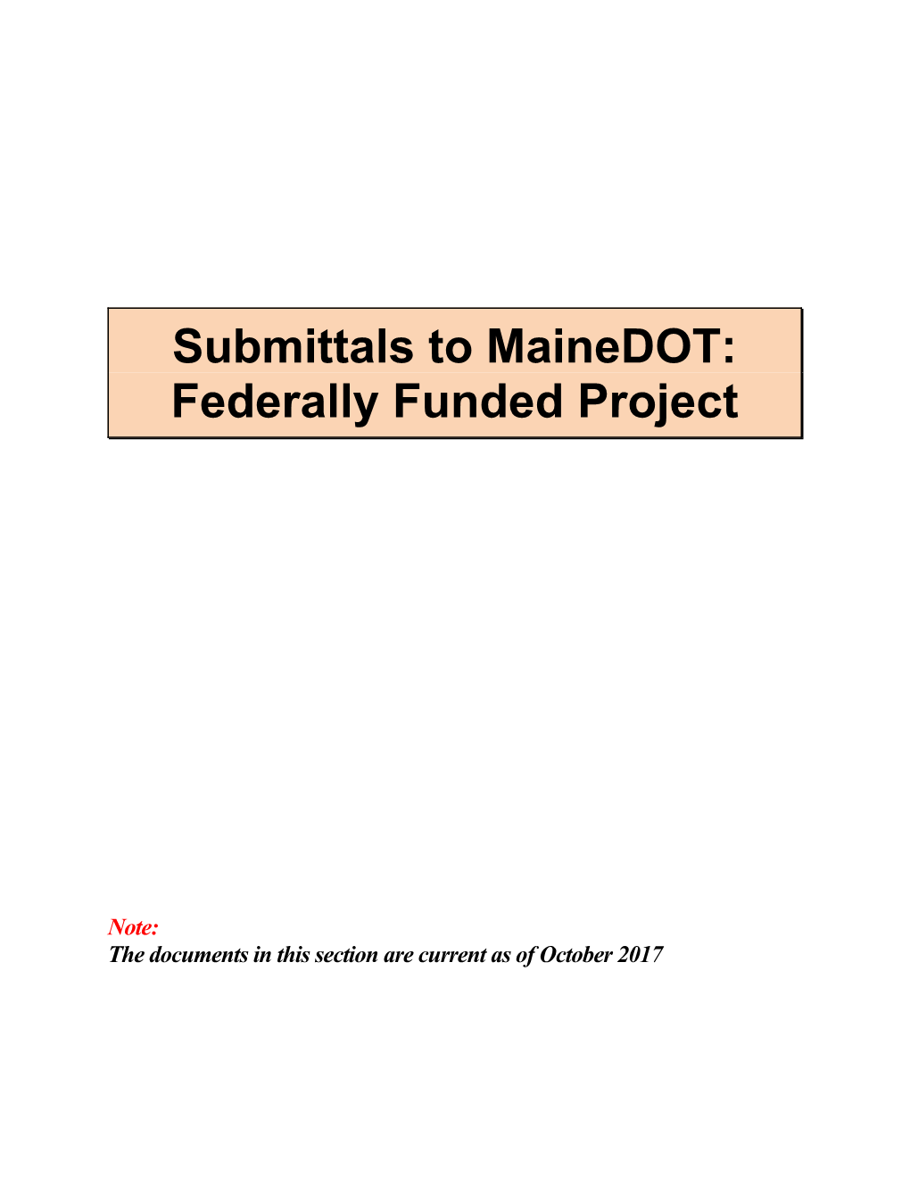 Maine Department of Transportation