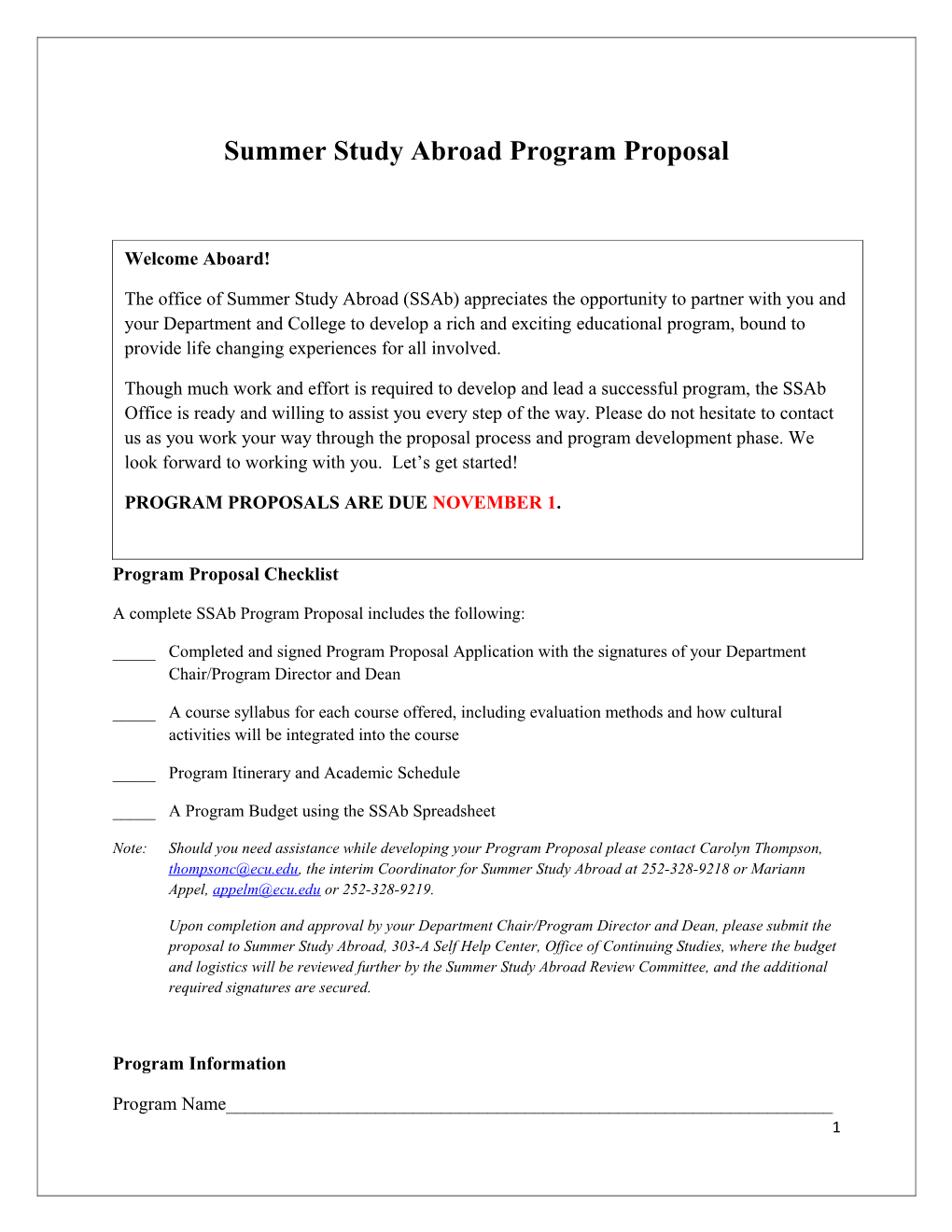 Ssab 2010 Faculty Proposal