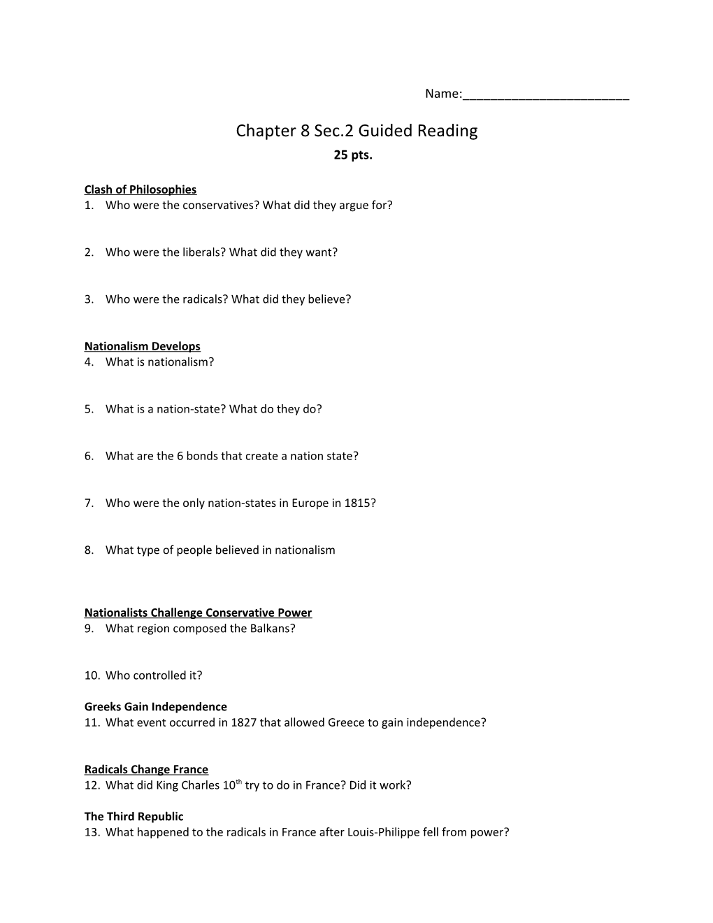 Chapter 8 Sec.2 Guided Reading