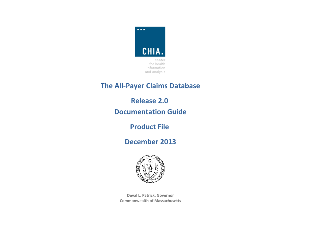 The All-Payer Claims Database