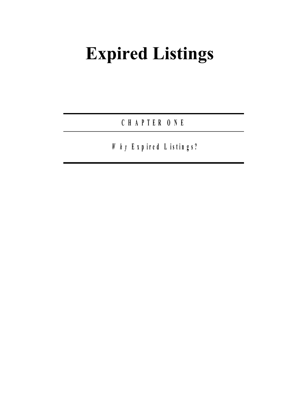 Expired Listing Are a Highly Visible Source of Leads