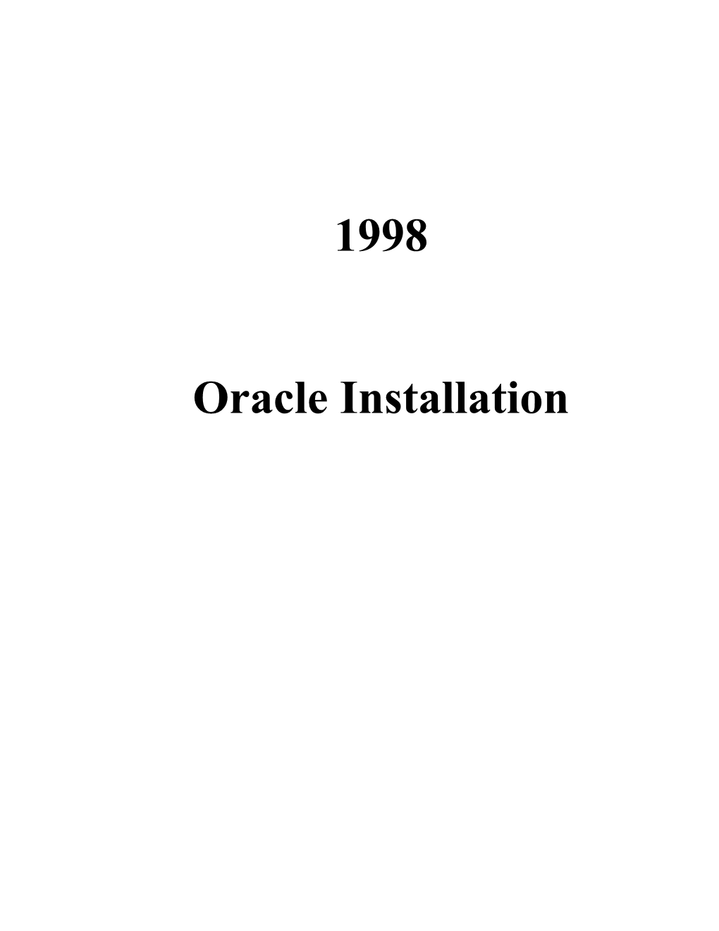 Installation Instructions for Personal Oracle 7 Release 7.2 for Windows 95 and Oracle