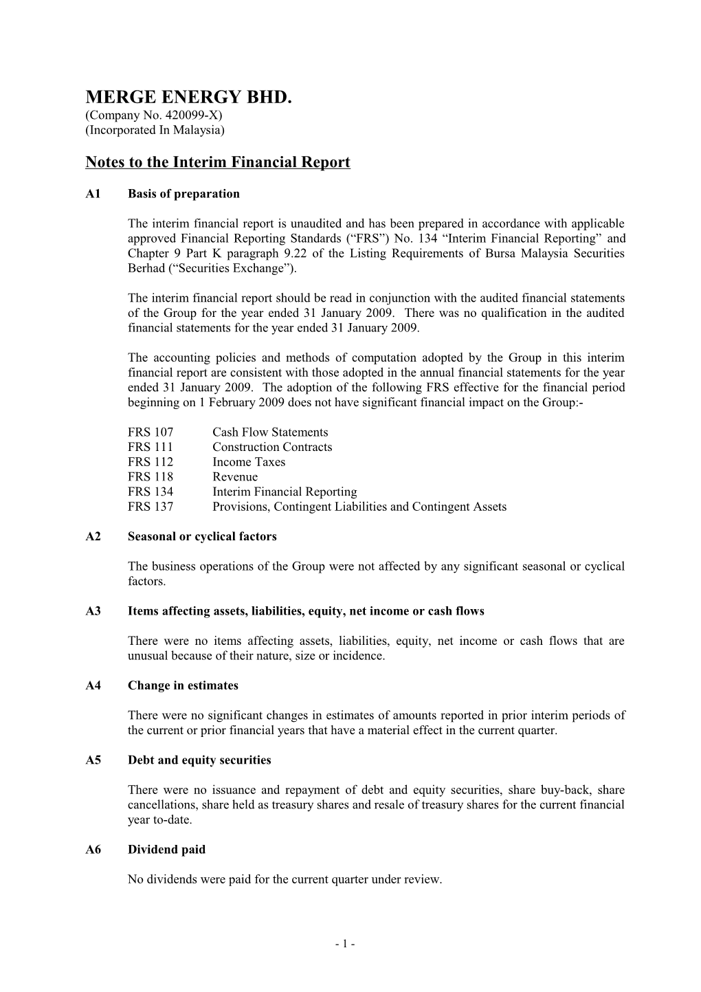 Seloga Holdings Berhad