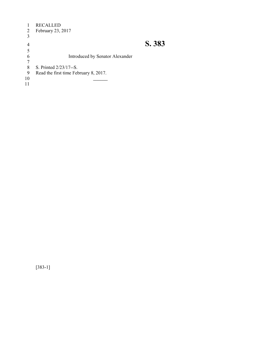 2017-2018 Bill 383 Text of Previous Version (Feb. 23, 2017) - South Carolina Legislature Online