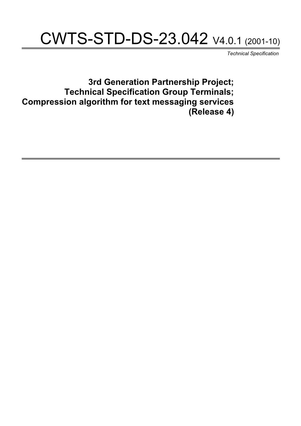 Technical Specification Group Terminals; s1