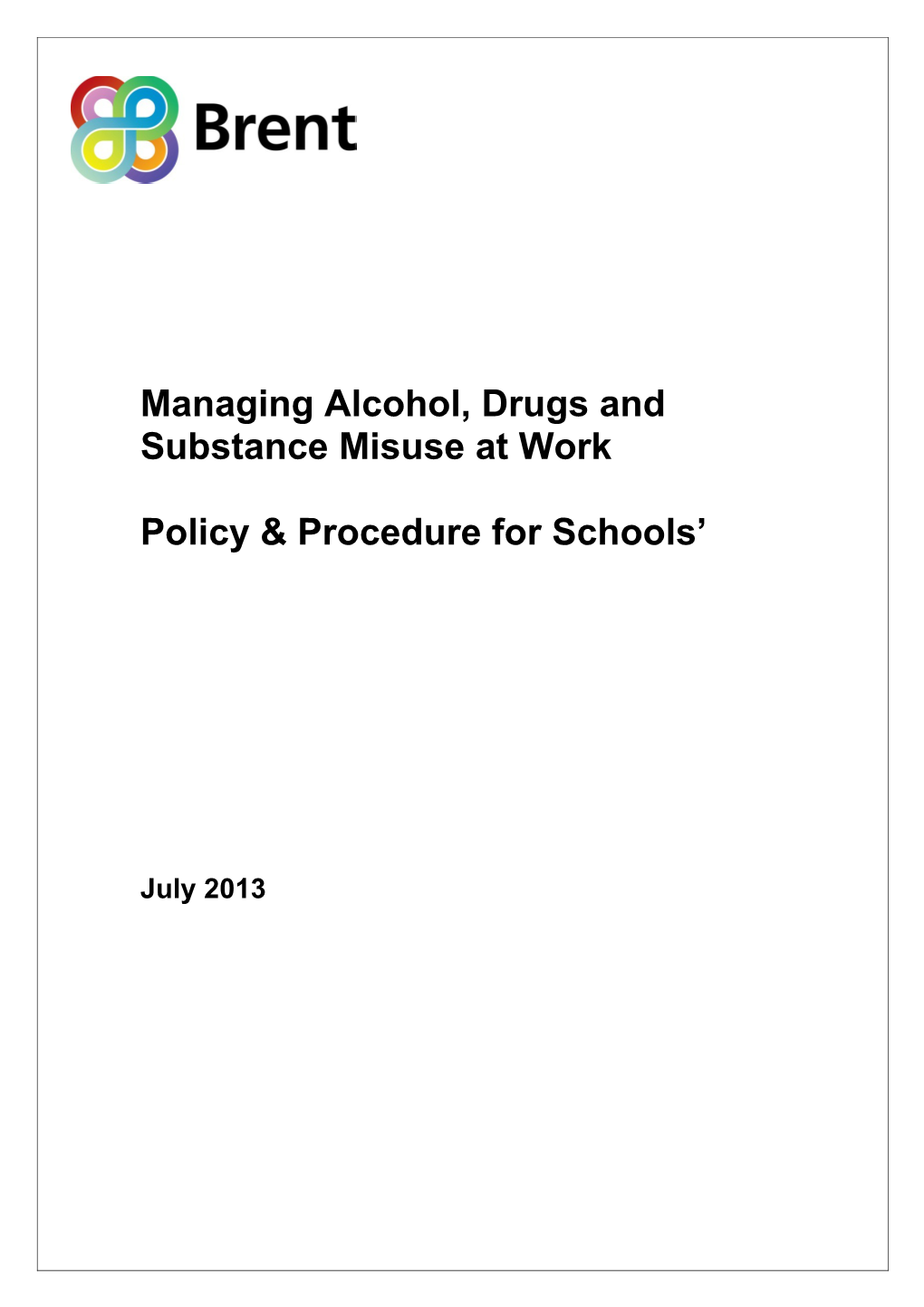 Managing Alcohol, Drugs and Substance Misuse at Work