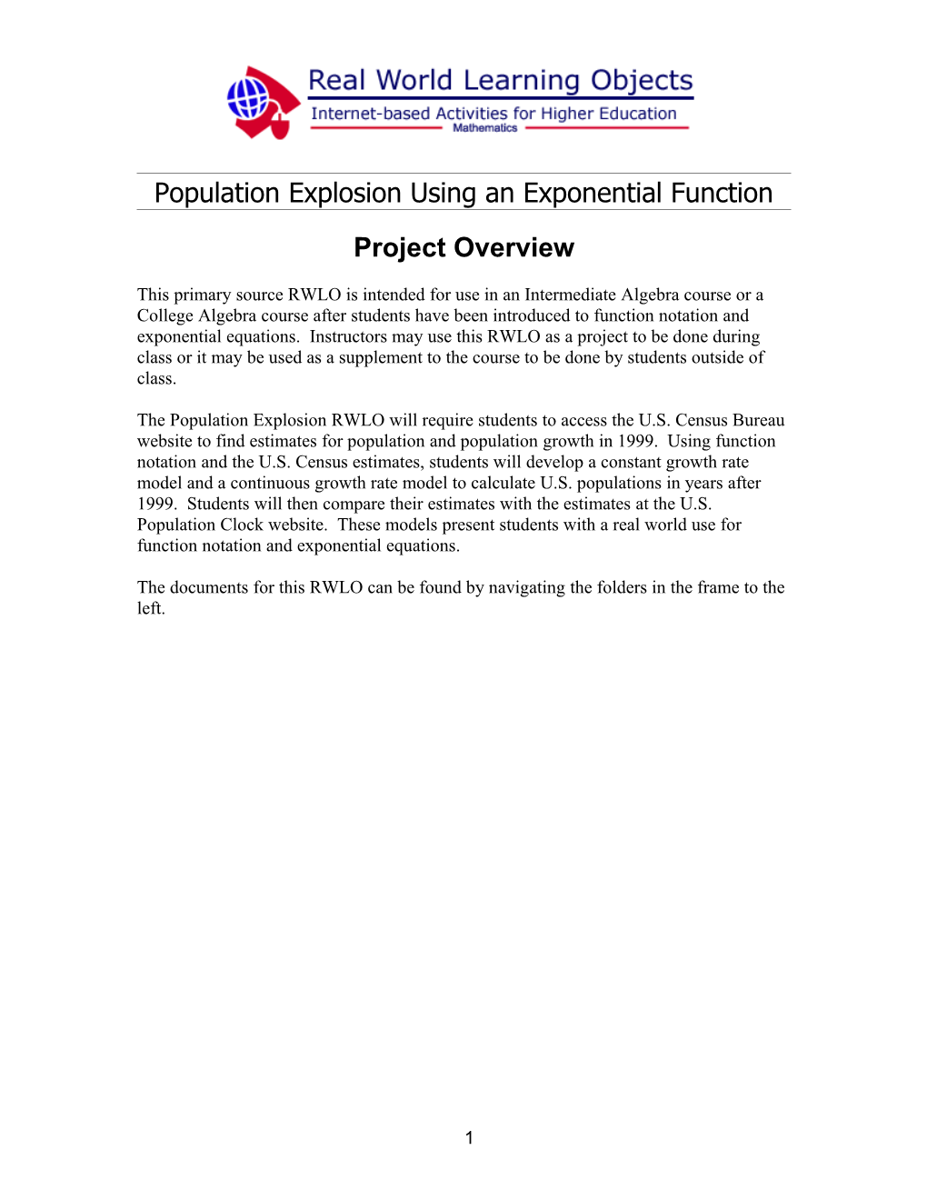 Math RWLO Template Title Placeholder