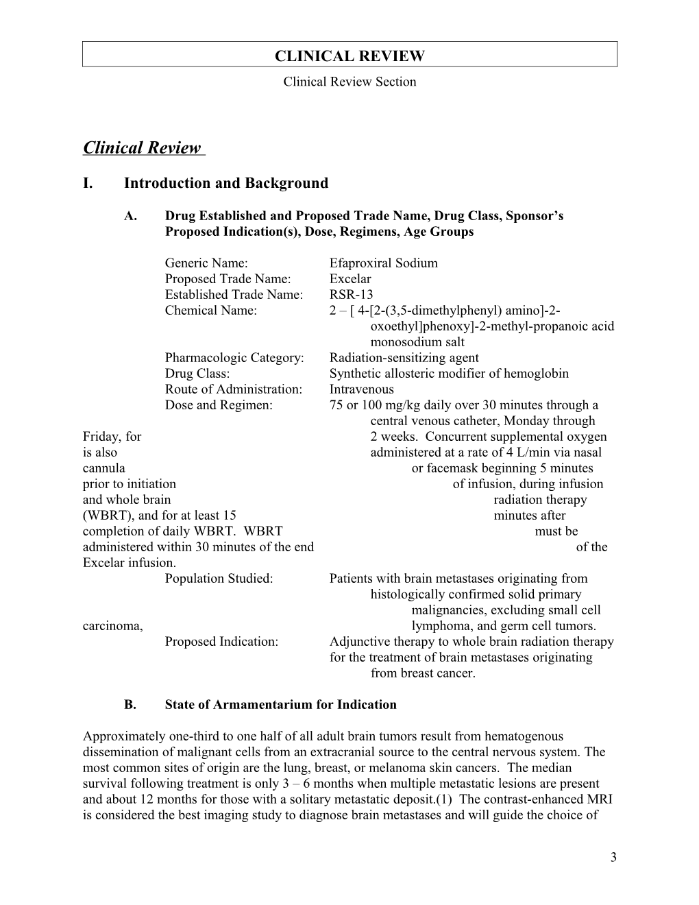 Clinical Review Template 032201