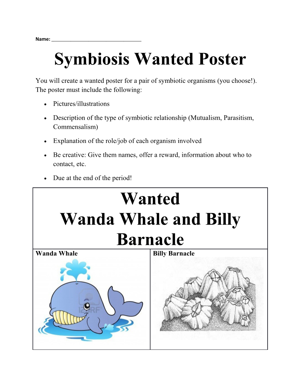 Symbiosis Wanted Poster