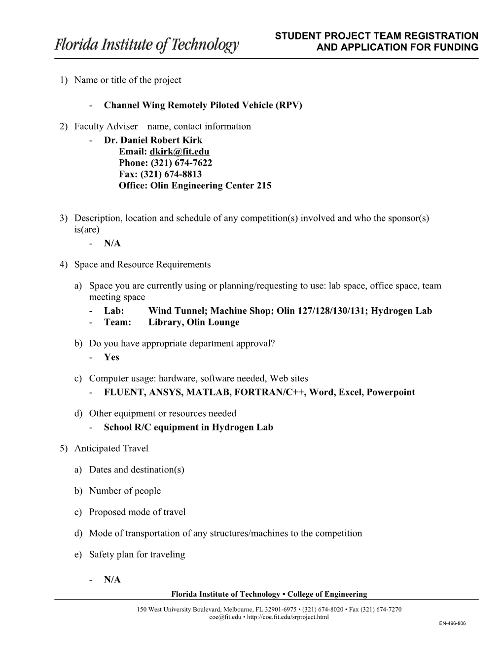 Florida Tech Purchase Requisition s1