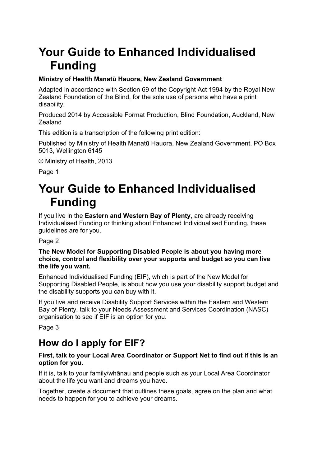 Your Guide to Enhanced Individualised Funding