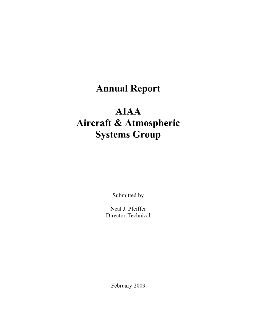 Aircraft & Atmospheric