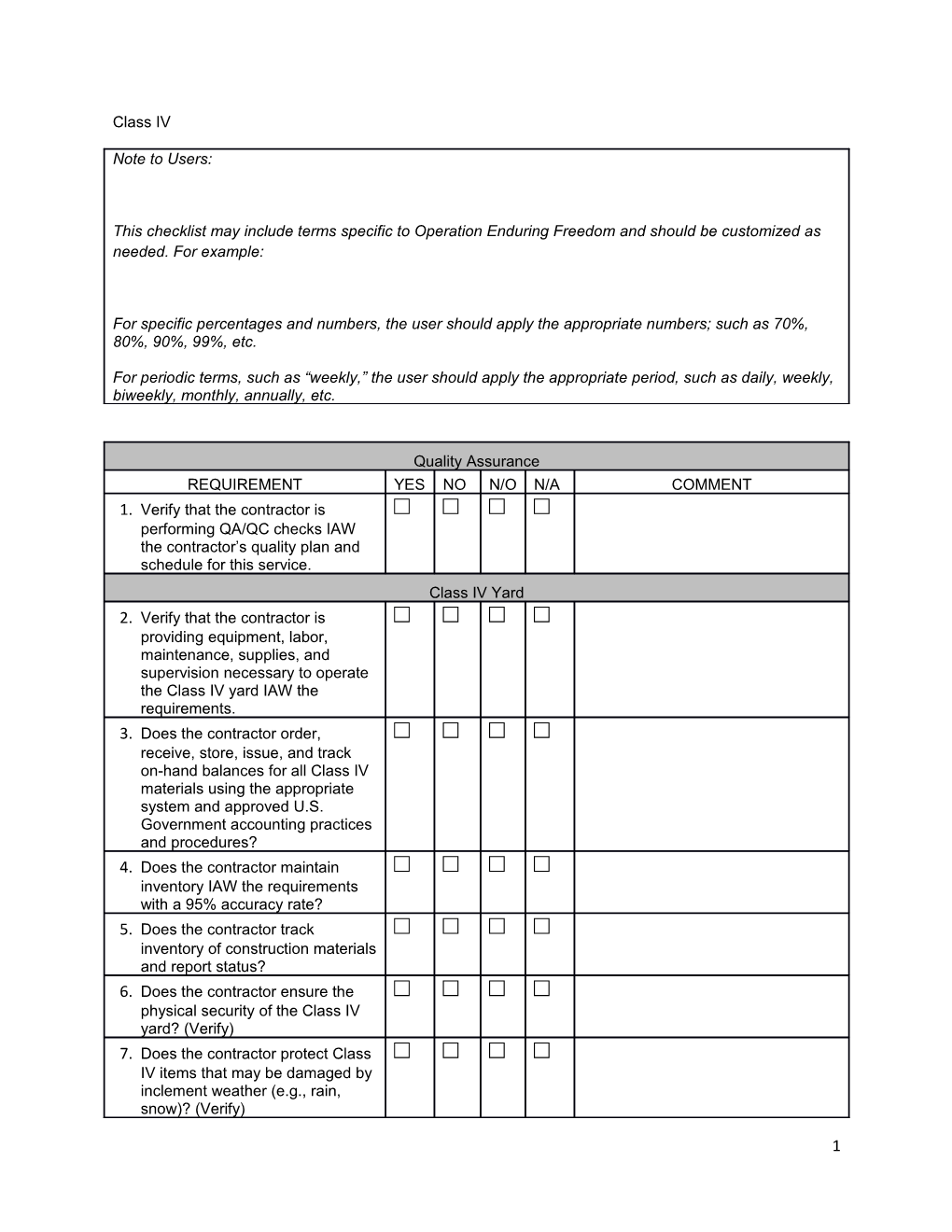 Does the Contractor Maintain Inventory IAW the Requirements with a 95% Accuracy Rate?