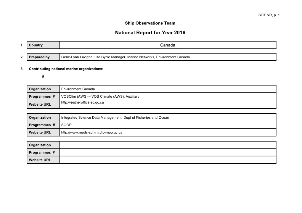 National Report from (Country) s2