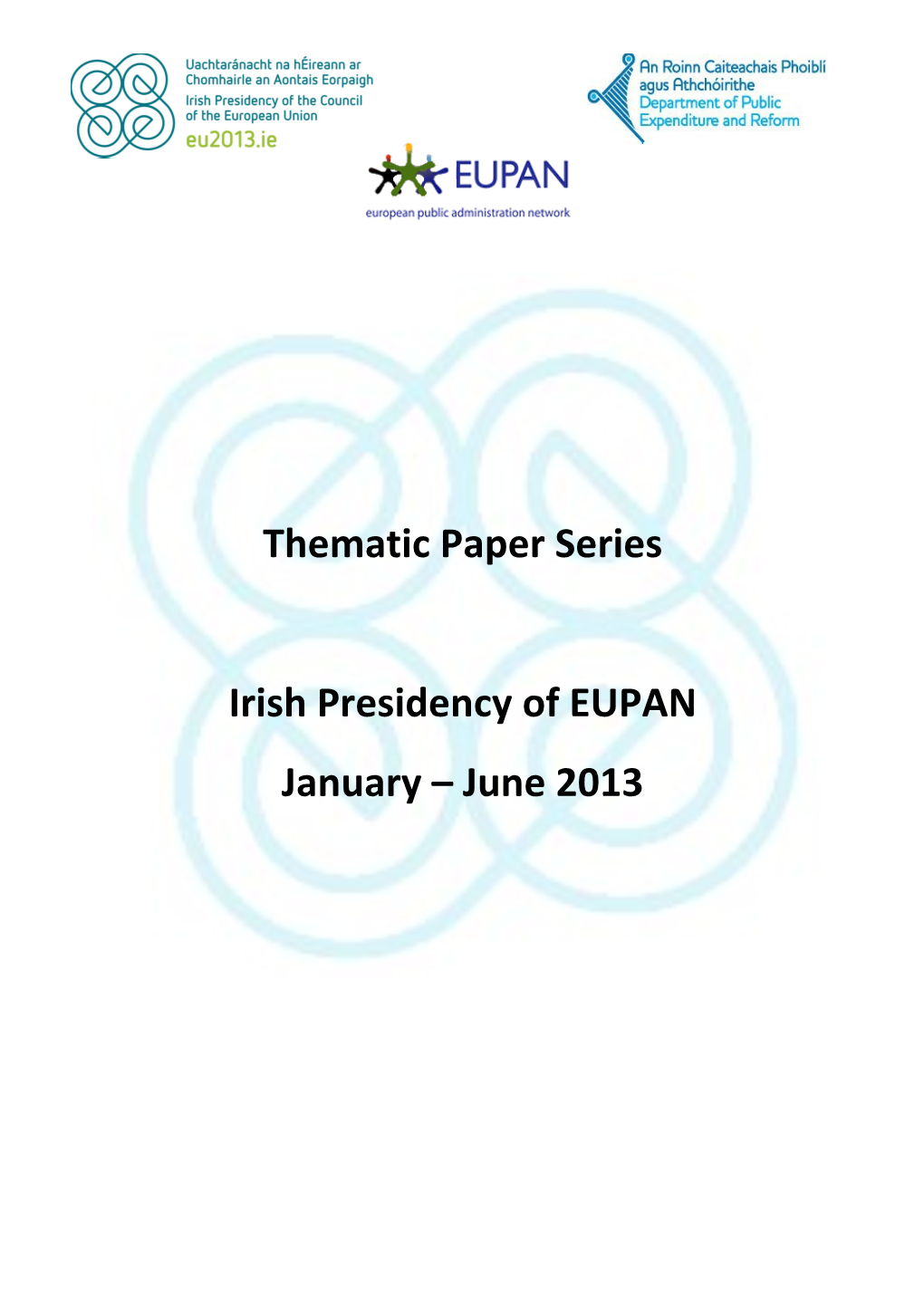 Thematic Paper Series