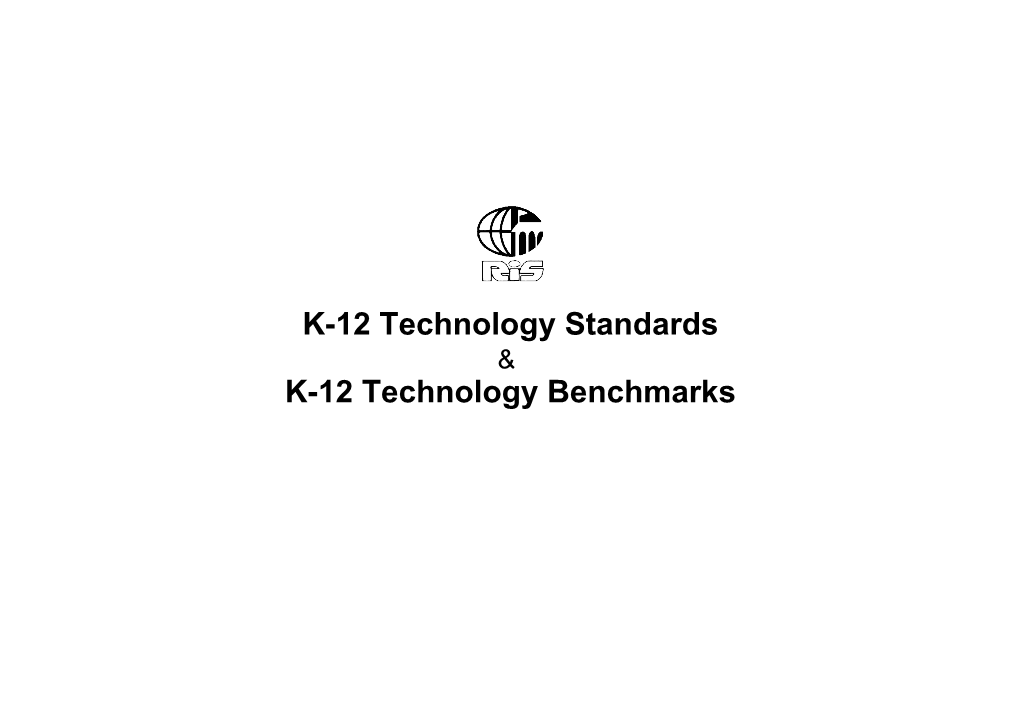 K-12 Technology Standards and Benchmarks