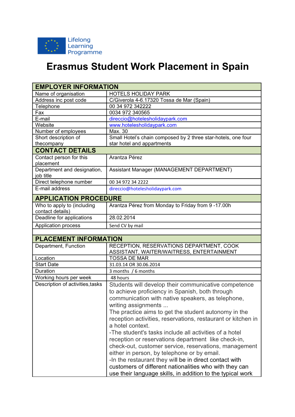 Erasmus Student Work Placement in the UK s4