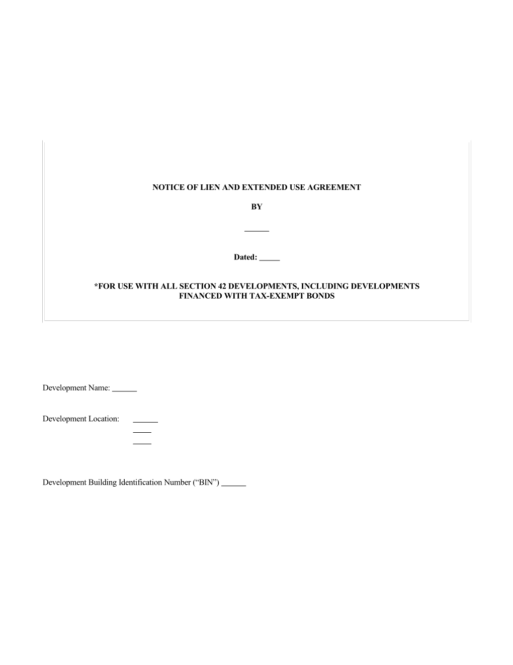 Grant, Lien, and Restrictive Covenant Agreement s1